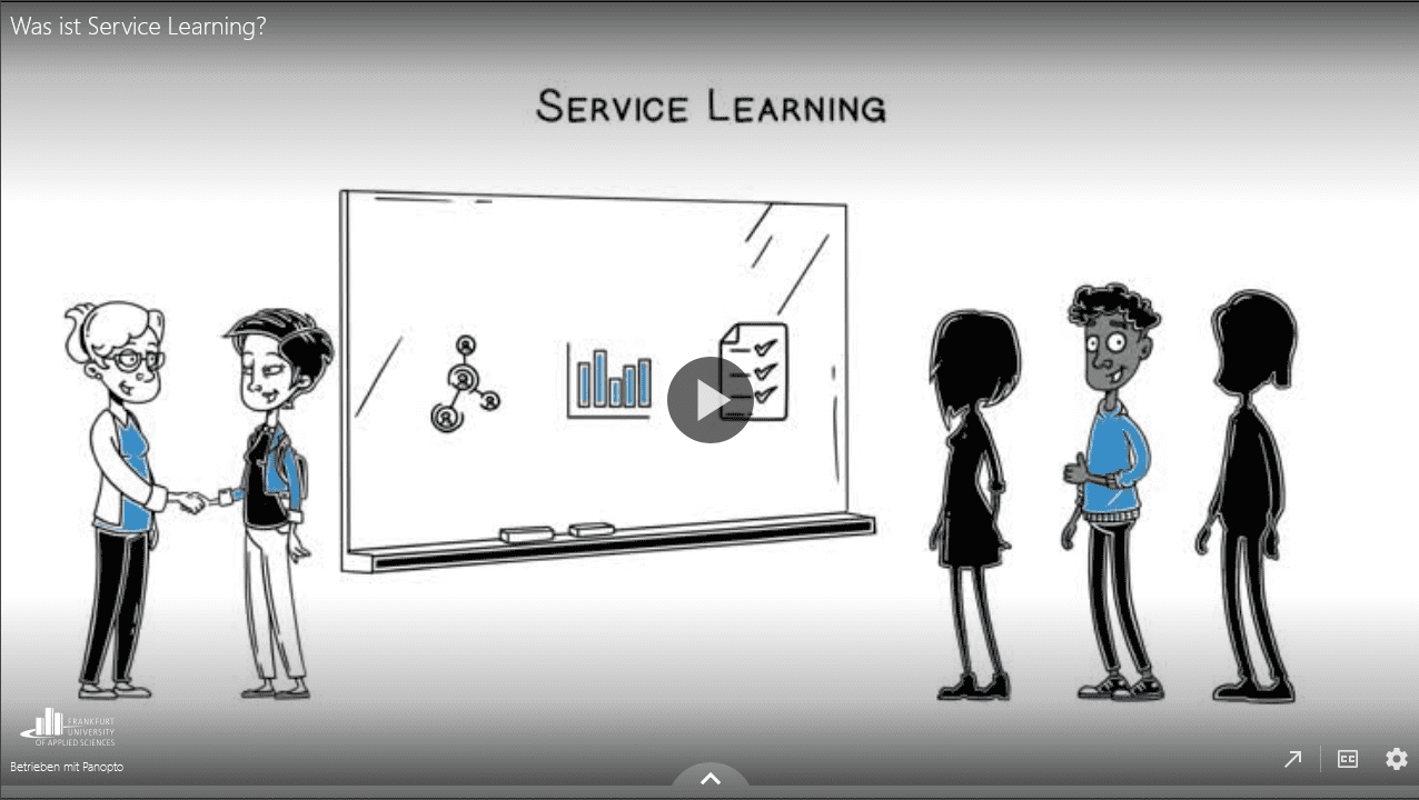 Screenshot des Videos: Was ist Service Learning?